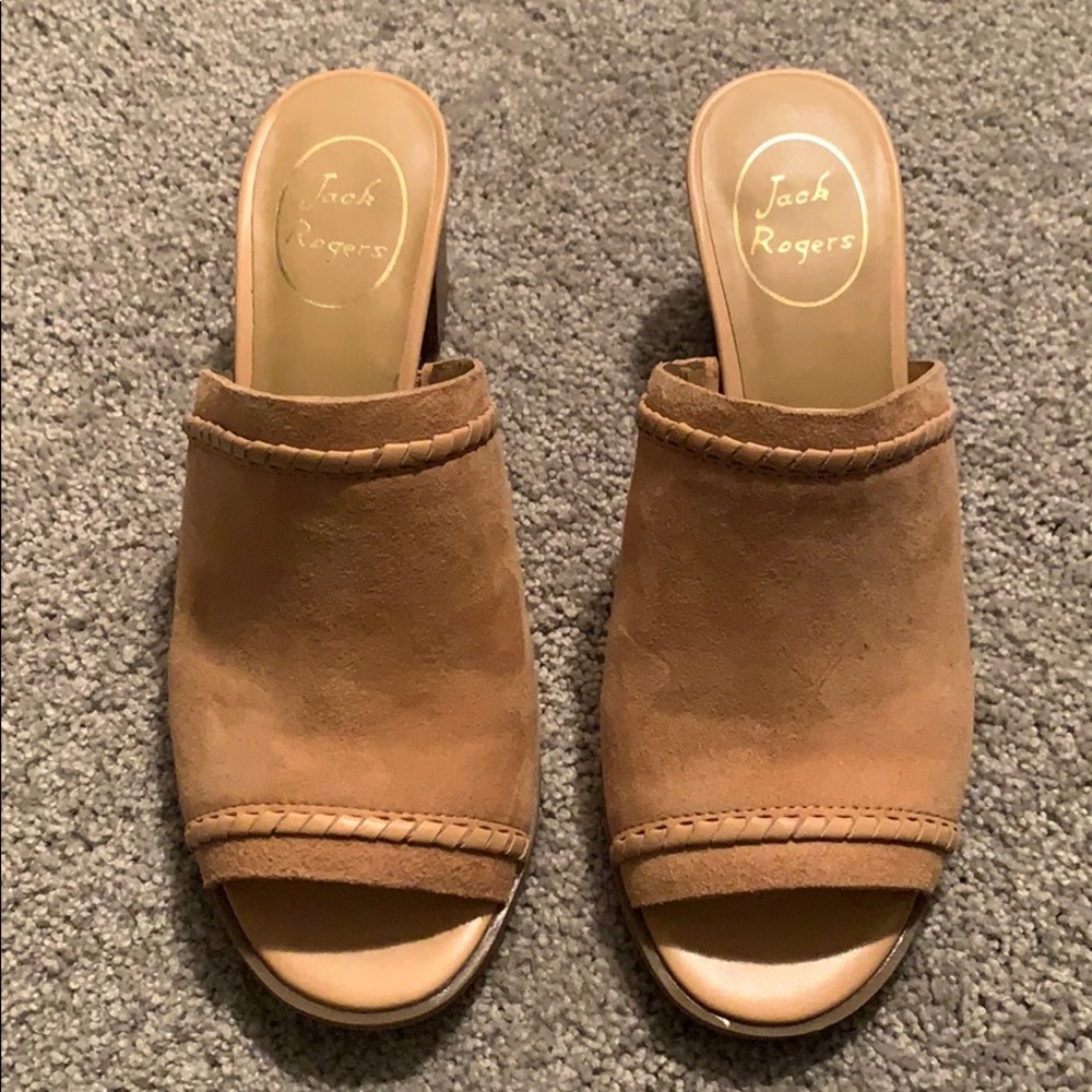 New Jack Rogers Tan Mules